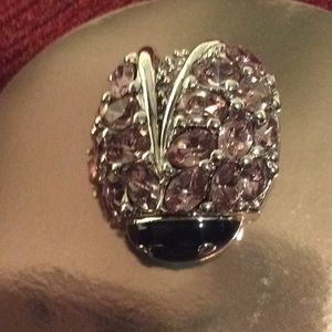 St. John Jeweled Ladybug Pin or Brooch 🐞